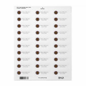 Mexicaanse Azteekse Kalender Zonsteen Hispanic Chi Etiket (Full Sheet)