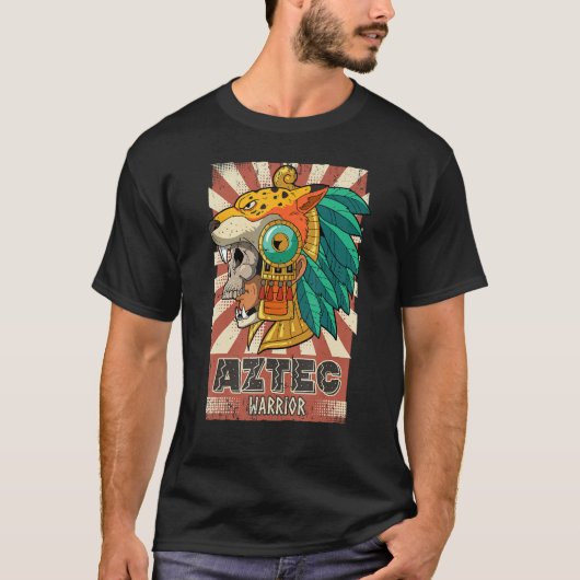Mexicaanse Azteekse krijger T-shirt (Voorkant)