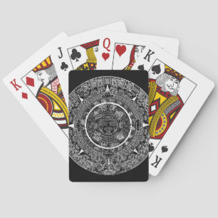 Mexicaanse Azteekse Zonnesteen Maya Kalender 3 Pokerkaarten