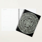 Mexicaanse Azteekse Zonsteen Mayakalender 1 Planner (Display)