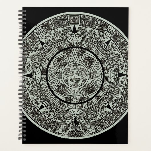 Mexicaanse Azteekse Zonsteen Mayakalender 1 Planner (Voorkant)