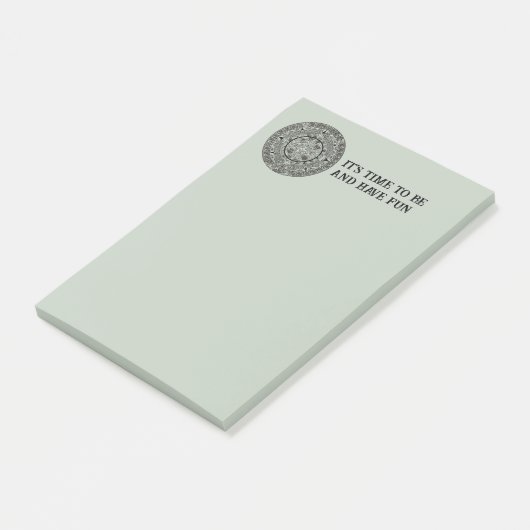 Mexicaanse Azteekse Zonsteen Mayakalender 1 Post-it® Notes (Schuin)