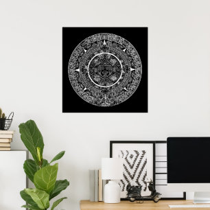 Mexicaanse Azteekse Zonsteen Mayakalender 3 Poster