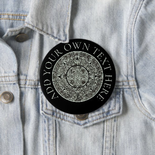Mexicaanse Azteekse Zonsteen Mayan Kalender 1 Ronde Button 4,0 Cm