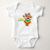 Mexicaanse Baby Bodysuit, Fiesta Baby shower Gift Romper (Voorkant)