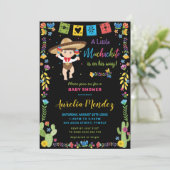 Mexicaanse Baby Muchachito Fiesta Shower Invitatio Kaart (Staand voorkant)