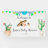 Mexicaanse Baby Muchacho Baby shower Banner (Horizontaal)