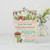 Mexicaanse Baby shower Fiesta Couples Kaart (Staand voorkant)