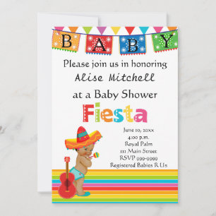 Mexicaanse Baby shower Invitation Kaart