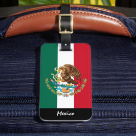 Mexicaanse Bagagelabels, Mexicaanse vlag Bagagelabel