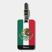 Mexicaanse Bagagelabels, Mexicaanse vlag Bagagelabel (Voorkant verticaal)
