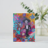 Mexicaanse Bailar Mariachi Dansende Paar naar geva Briefkaart (Staand voorkant)