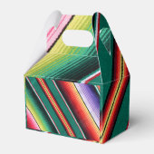 Mexicaanse band met kleurrijke streep bedankdoosjes (Achterkant)