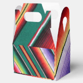 Mexicaanse band met kleurrijke streep bedankdoosjes (Geopend)