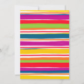 Mexicaanse Banner Fiesta Drie-Esta Meisje Verjaard Kaart (Achterkant)