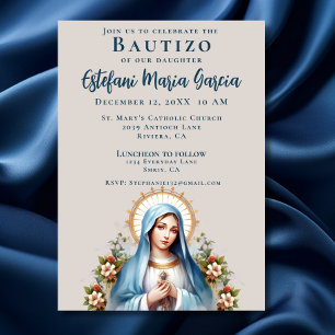 Mexicaanse Bautizo Virgen de Guadalupe Doop Kaart