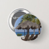 Mexicaanse Beach Paradise Ronde Button 5,7 Cm (Voorkant /achterkant)