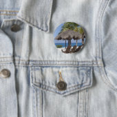 Mexicaanse Beach Paradise Ronde Button 5,7 Cm (In situ)