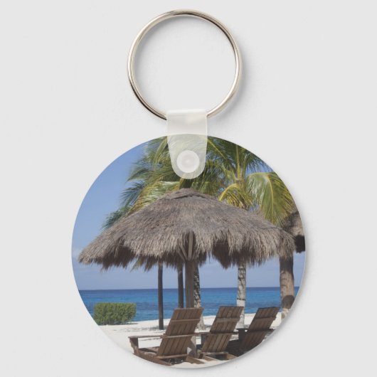 Mexicaanse Beach Paradise Sleutelhanger (Voorkant)