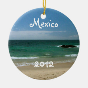 Mexicaanse Beach Vista; Mexico Souvenir Keramisch Ornament