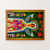 Mexicaanse biddende vrede engel 10 stuk legpuzzel (Horizontaal)