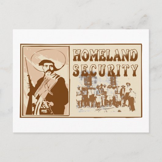 Mexicaanse binnenlandse veiligheid briefkaart (Voorkant)