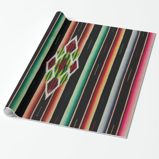 Mexicaanse blanket Traditionele Spaanse Fiesta Ser Cadeaupapier (Uitgerold)