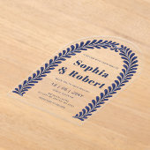 Mexicaanse Blauwe Talavera bruiloft Acryl Uitnodigingen (Laagn)