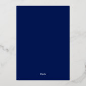 Mexicaanse Blauwe Talavera Bruiloft Folie Uitnodiging (Achterkant)