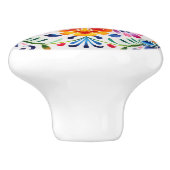Mexicaanse Bloem Ontwerp Keramische Knop (Zijkant)