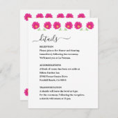 Mexicaanse Bloemen Bruiloft Behuizing Kaart (Voorkant / Achterkant)