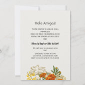 Mexicaanse bloemen Cinco De Mayo Geslacht Reveal Kaart (Achterkant)