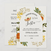 Mexicaanse bloemen Cinco De Mayo Geslacht Reveal Kaart (Voorkant / Achterkant)