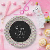 Mexicaanse Bloemen Klein Bloemmotief Papieren Bordje (Feest)