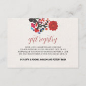 Mexicaanse Bloemen Kleurrijke Botanische Bloemen H Informatiekaartje (Voorkant)