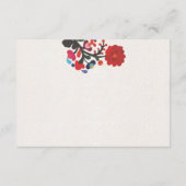 Mexicaanse Bloemen Kleurrijke Botanische Bloemen H Informatiekaartje (Achterkant)