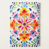 Mexicaanse bloemen ontwerp planner (Achterkant)
