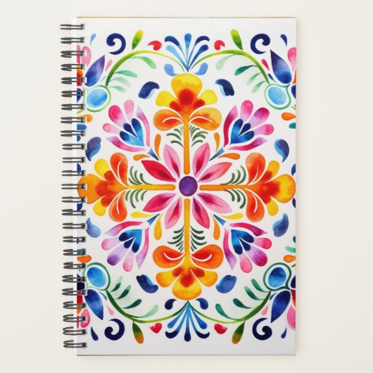 Mexicaanse bloemen ontwerp planner (Voorkant)