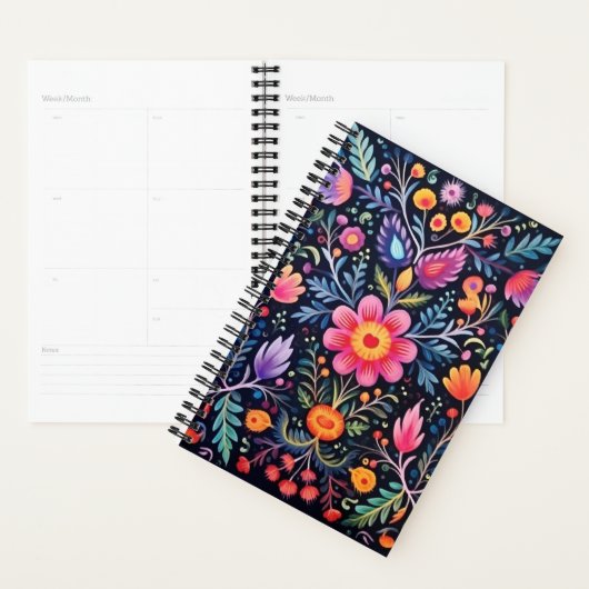 Mexicaanse bloemen ontwerp planner (Display)
