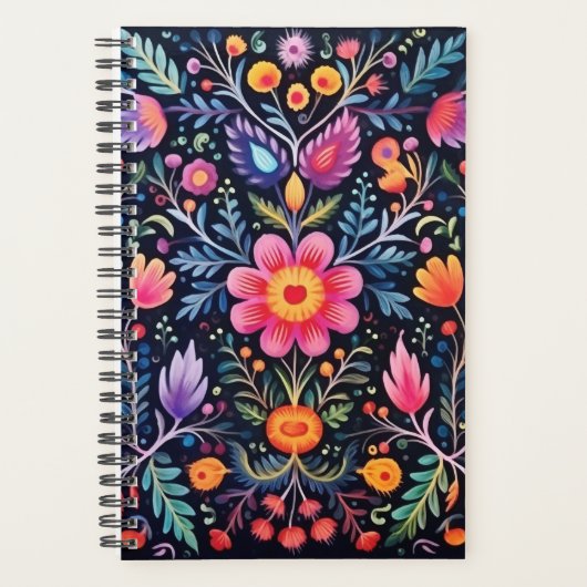Mexicaanse bloemen ontwerp planner (Voorkant)