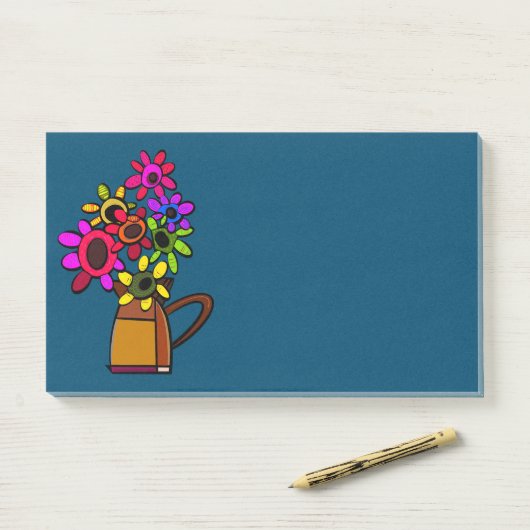 MEXICAANSE BLOEMEN POST-IT® NOTES (Op bureau)