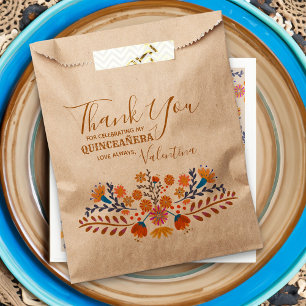 Mexicaanse Bloemen Westerne Aarde Tone Boho Quince Bedankzakje