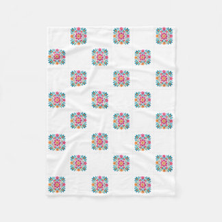 Mexicaanse bloemenkleed van fleece deken