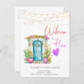 Mexicaanse Bloemige Huisdeur Aankondiging (Voorkant / Achterkant)