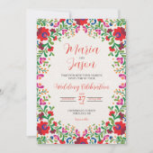 Mexicaanse Bloemrijke Elegante Botanische Folklori Kaart (Voorkant)