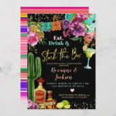 Mexicaanse Bloemrijke Laten we Feest Traject Uitno Kaart (Voorkant / Achterkant)