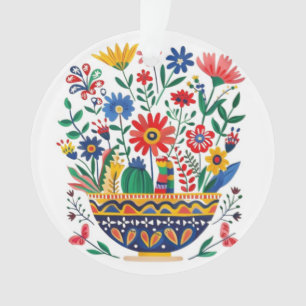 Mexicaanse Boeket en Kat, Ornament