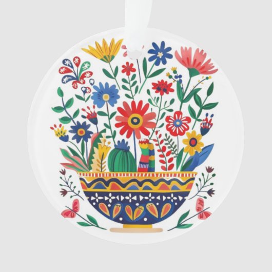 Mexicaanse Boeket en Kat, Ornament (voorkant)