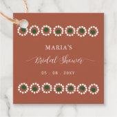 Mexicaanse Boho Barro Bruidsfeest Bedankjes Labels (Voorkant)