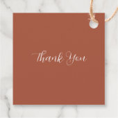 Mexicaanse Boho Barro Bruidsmeisje Borrel Bedankjes Labels (Achterkant)